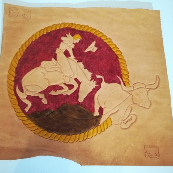 Other - Tooled Leather Wilderness Wall Art Decor